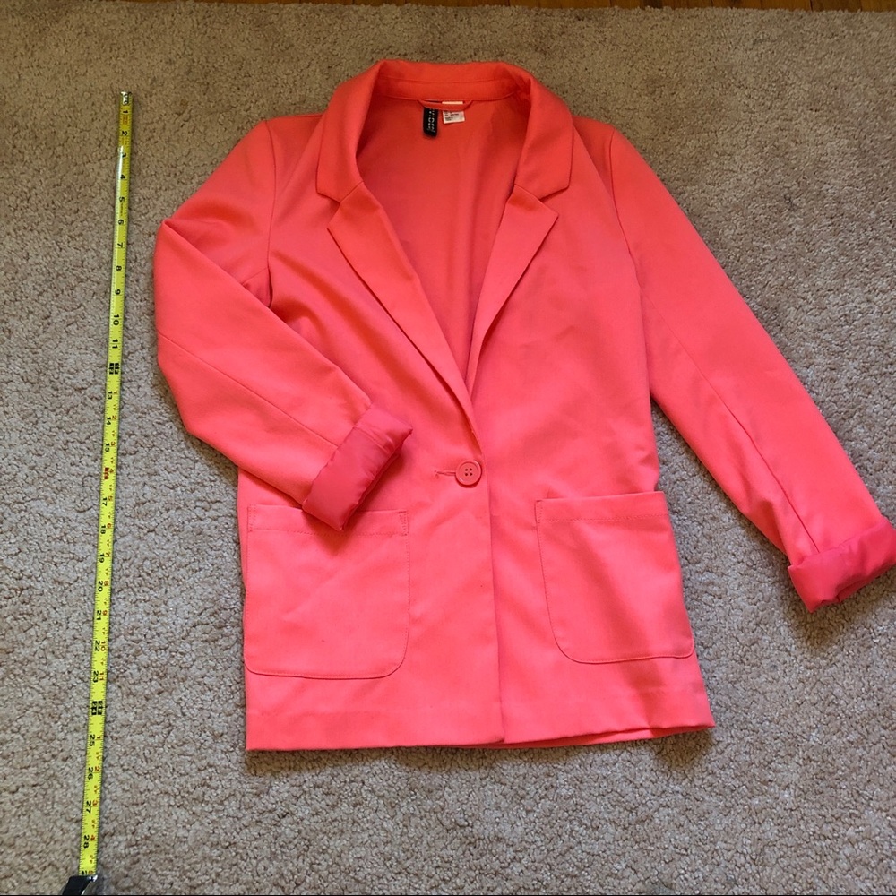 H&M salmon/pink/orange blazer!